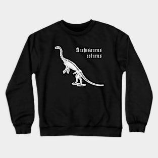 🦖 Fossil Skeleton of Anchisaurus colurus Dinosaur Species Crewneck Sweatshirt